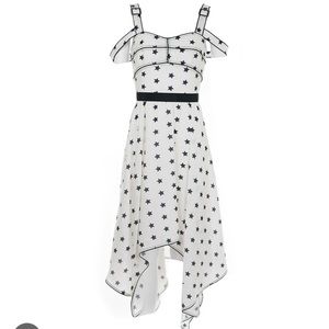 Self-Portrait Hankerchief Star Midi Dress